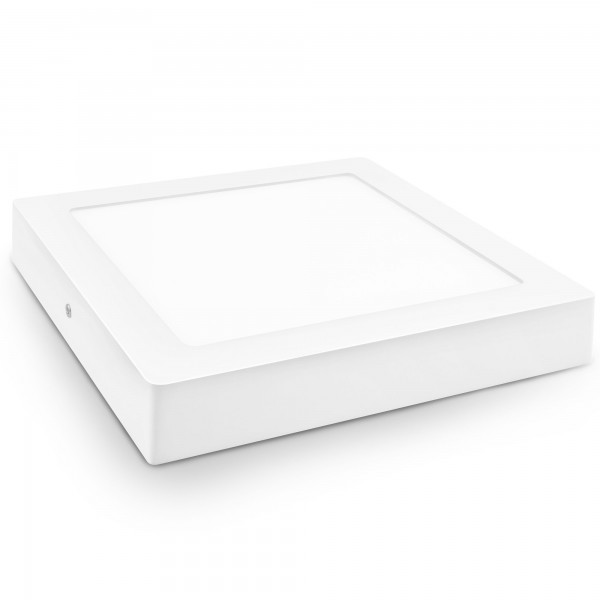 Downlight led superf.cuadr.blanco 24w.ne