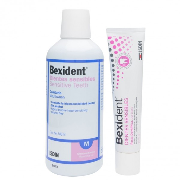Bexident Dientes Sensibles Colutorio 500ml + Pasta Dentífrica 75ml Promo