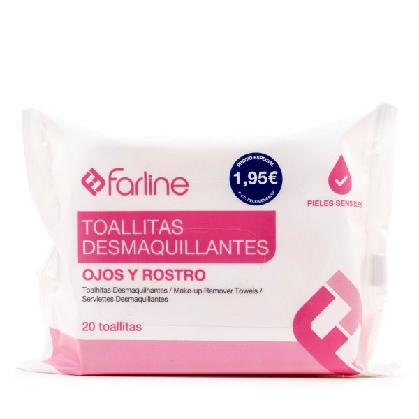 Farline Toallitas Desmaquillantes 20 Uds