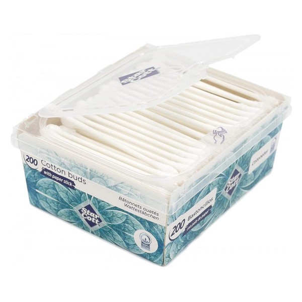 Eurostil caja bastoncillos algodón 1un