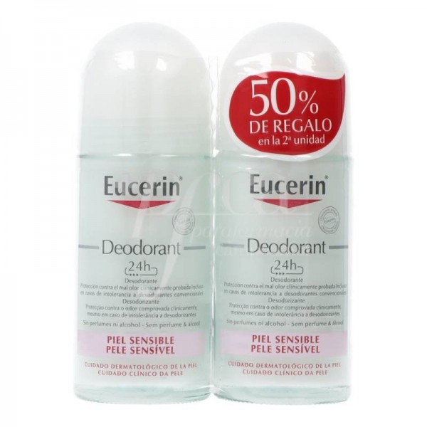 Eucerin Desodorante Piel Sensible 2x50 ml Promo