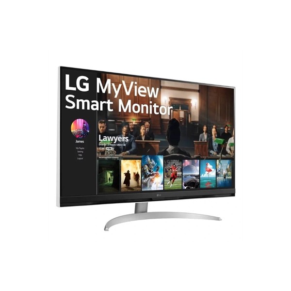 Lg 32sq700s-w  monitor smart 32" 4k 2xhdmi usbc mm