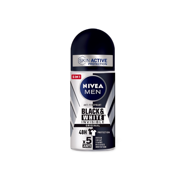 Nivea Men desodorante roll-on Invisible Black & White 50ml