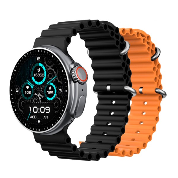 Dcu smartwatch boston 2 correas negra + naranja / smartwatch 1.43"