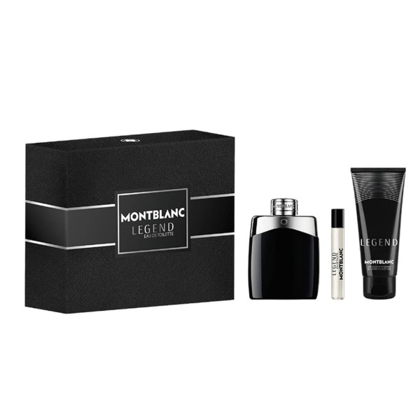 Montblanc legend eau de toilette 100ml vaporizador + locion corporal 75ml + miniatura 1u.